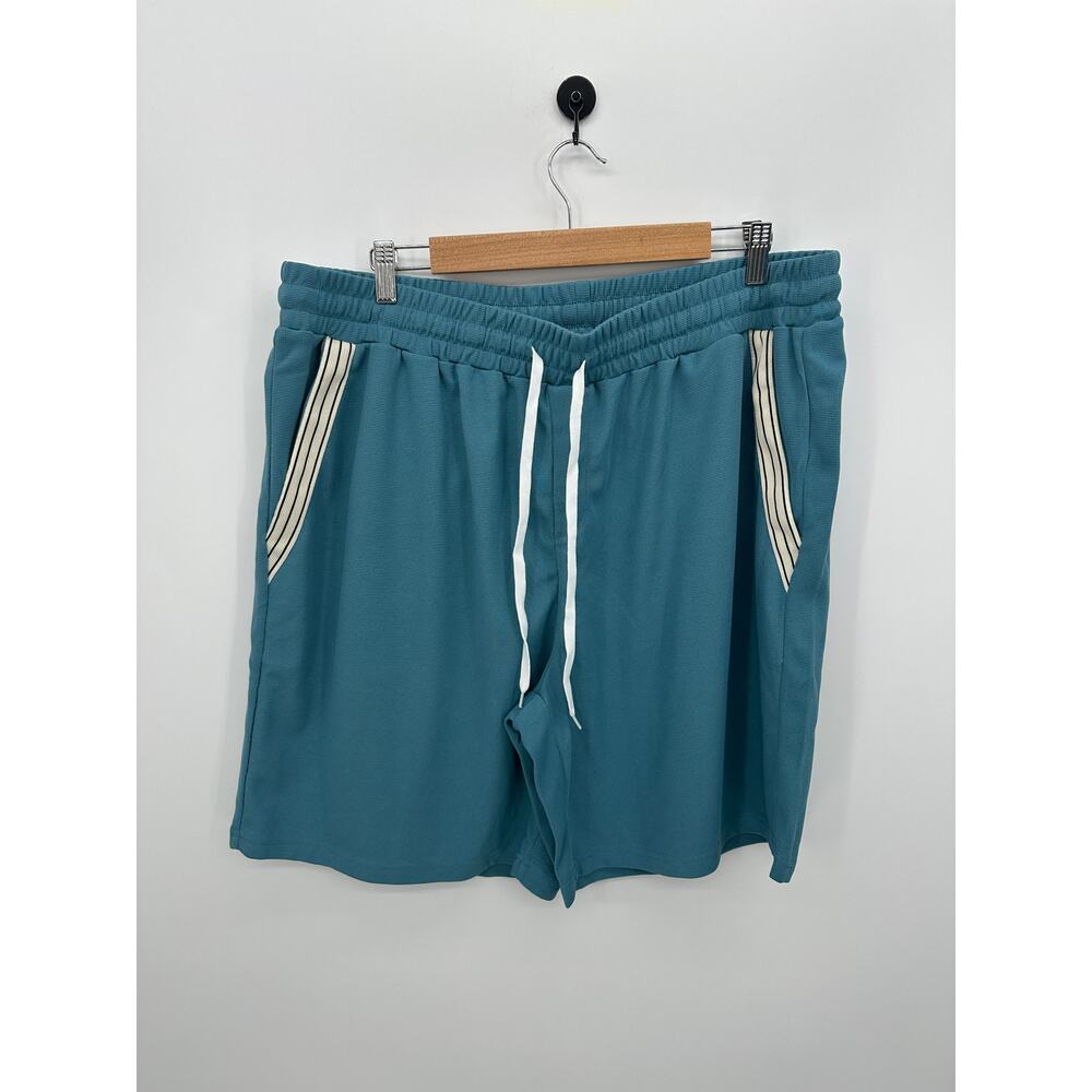 Manfinity Mens Blue Athletic Shorts Size‎ 3XL Workout Lounge Gym Stretch Pull On